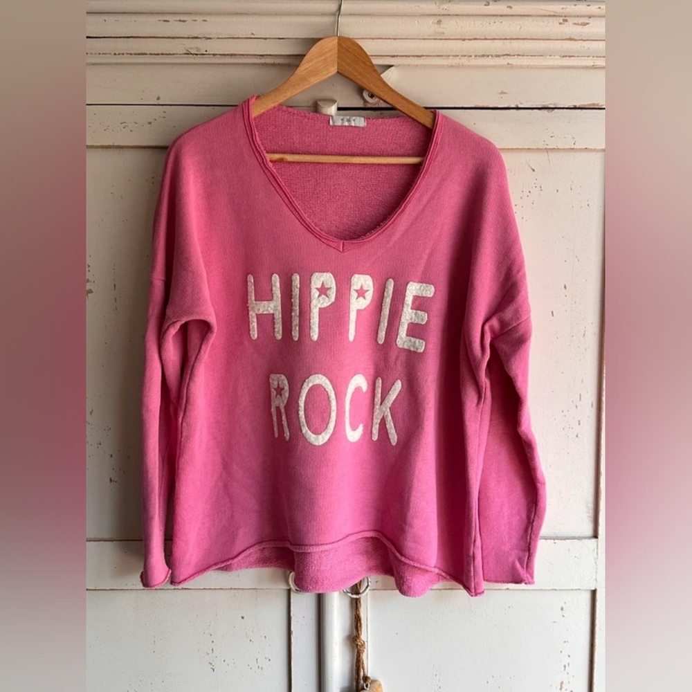 Pink Hippie Rock Sweater